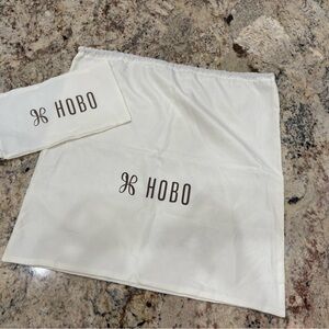 NWOT HOBO Cream Dust Bag Duo for handbag & wallet